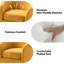 Fauteuil demi-tonneau en velours Holden-2048154366