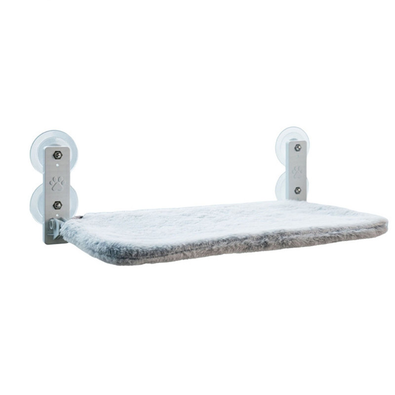 Coussin amovible pour lit pour chat 30X52cm, H 6,89 po x l 17,72 po x P 11,81 po, Gris