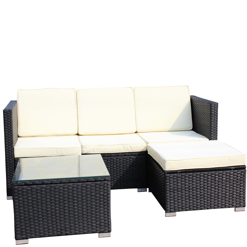 Pe Furniture For Patio: 5, Beige Coussins & Table basse 5 Patio Attrait:, Coussins,