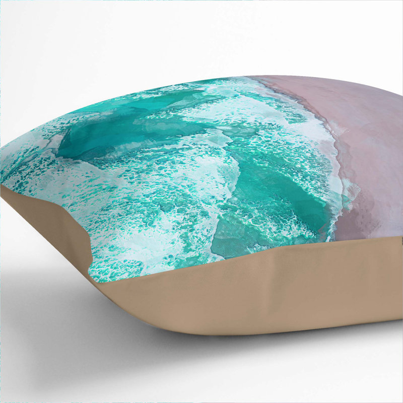 Square Throw Cushion, Stone, 40cm H x 40cm W x 15cm D