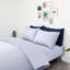 Microfiber No Pattern Duvet Cover Set with Pillowcases-115640163-115640155