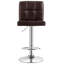 Tabouret de bar pivotant à hauteur réglable avec structure en métal-1115166551-1115289637