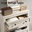 Commode 5 tiroirs Arlina Farmhouse, blanc-1139305105