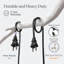 Guirlande de lumières d'extérieur à brancher 24 pi avec 7 ampoules S14 blanches neutres Ambiance Pro, cordon de qualité commerciale résistant aux intempéries