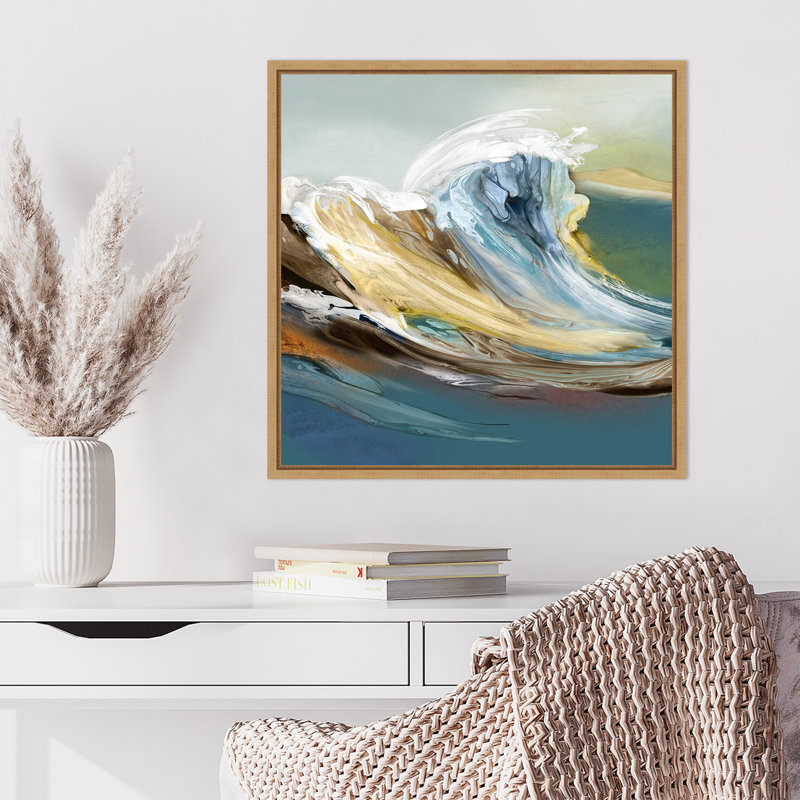 «Fantasy Sea» par Emma Peal, reproduction d'art sur toile encadrée, H 22 po x l 22 po