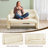  Morden Minimalist Upholstered Chenille Loveseat Sofa, Decorative Sofa for Living Room-736759000