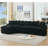 127" Large Sectional Sofa,L-Shape Left Sofa,No Assembly Required