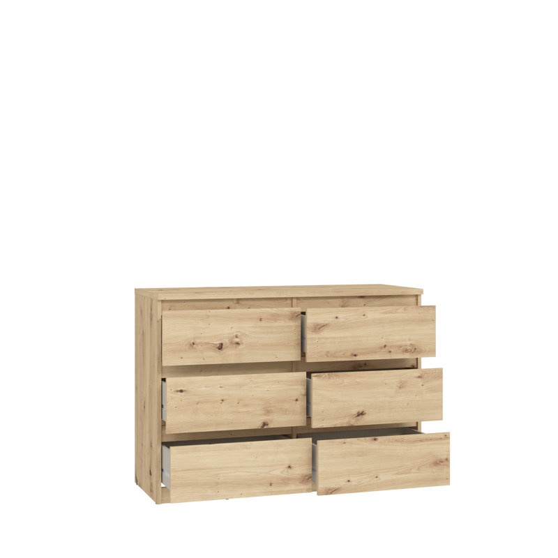 Priyaka 6 - Drawer Rectangle Accent Chest, Brown