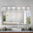 6 Light LED Bathroom Vanity Light Wall Mounted with Rotatable Heads Modern Metal Fixture – Chrome-968000100-968000096