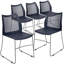 Chaises de vestibule empilables en plastique avec dossier en nid d'abeille Oliverson-1496206832-1496206835-1541484609