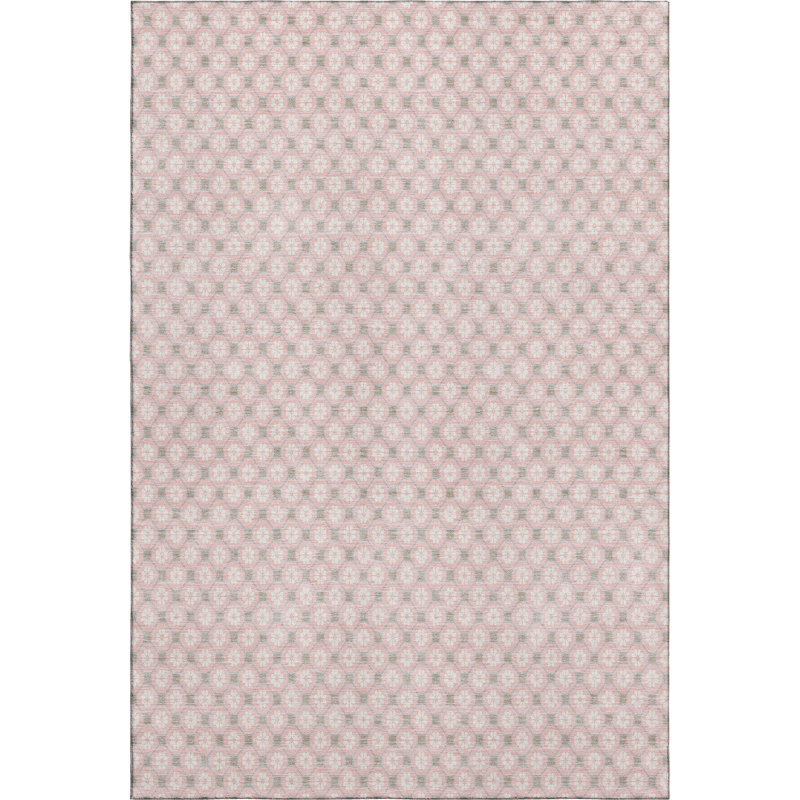 Premium Machine Washable Sykora AMF1428 Lattice Rug, Rectangle 10' x 14'