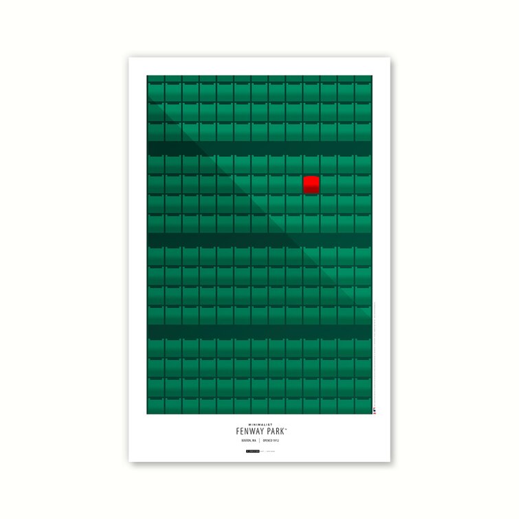 Minimalist Wally the Green Monster Boston Red Sox - S. Preston – S. Preston  Art + Designs