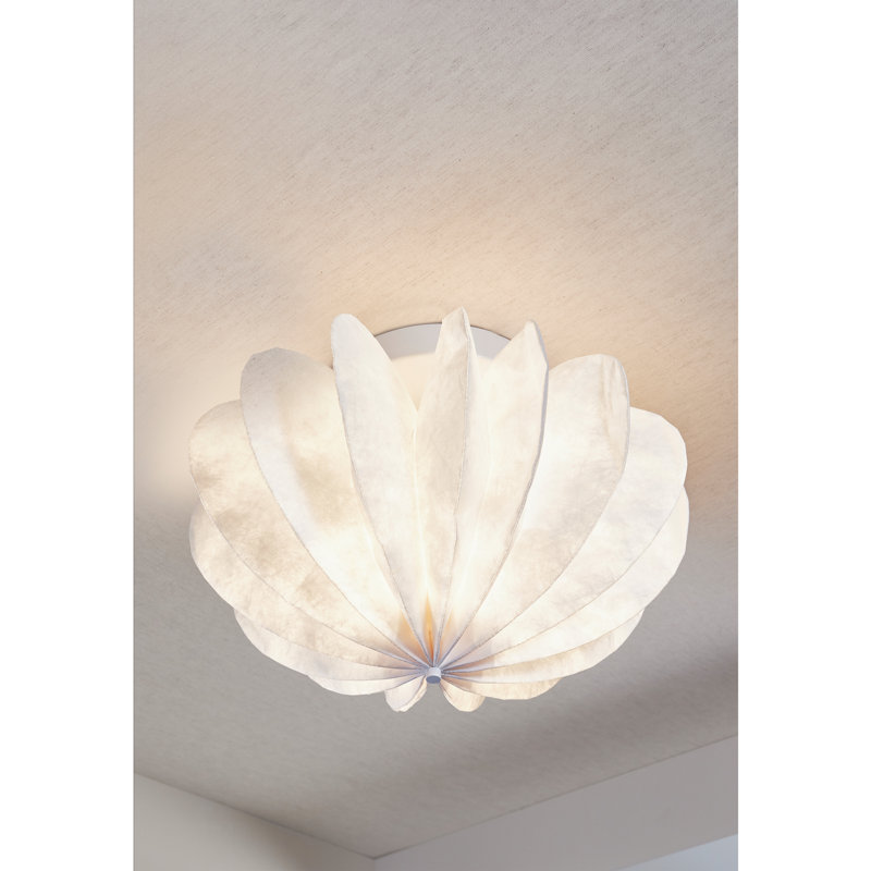 1 - Light Natural Dome Pendant