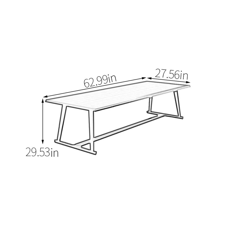 Gerner, H 29,53 po x L 62,99 po x l 27,56 po