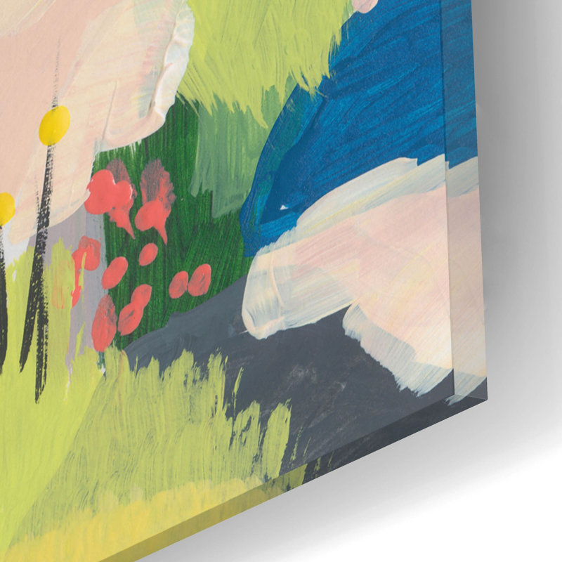 «Take Root In The Arid Soil 3» par Jan Weiss, art mural en verre acrylique, H 12 po x l 16 po x P 0,13 po