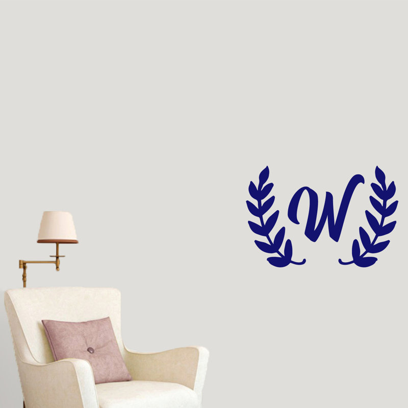 Adhésif décoratif couronne olive, Bleu marine, Oui
