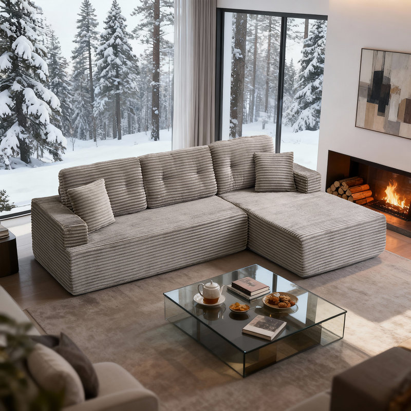 Left-facing Reclining Sofa