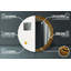 Huldar Glass Flat Wall Mirror