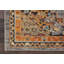 Tapis gris / orange à motif de médaillon traditionnel Lundy-30956863