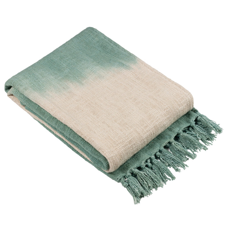 Mizu Knitted Throw Blanket, Eucalyptus