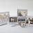 Silver Metal Beveled Picture Frame