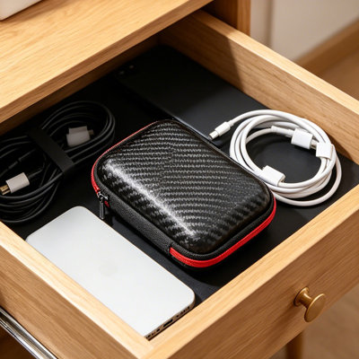 Backpack 1Pcs Portable Digital Accessory Storage Bag Earphone Storage Bag Small Storage Box Data Cable Charger Storage Bag Wallet Small Item Storage Bag