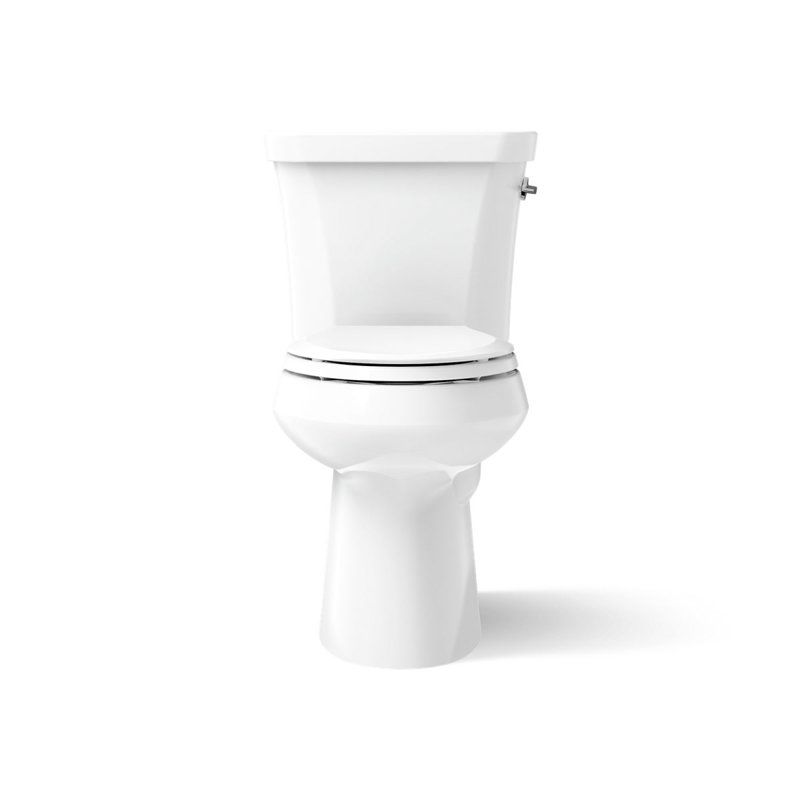 Highline 1.6 GPF Elongated Two-Piece Toilet, White, Right-Hand