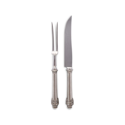 Medici Living Pewter 2 Piece Carving Set
