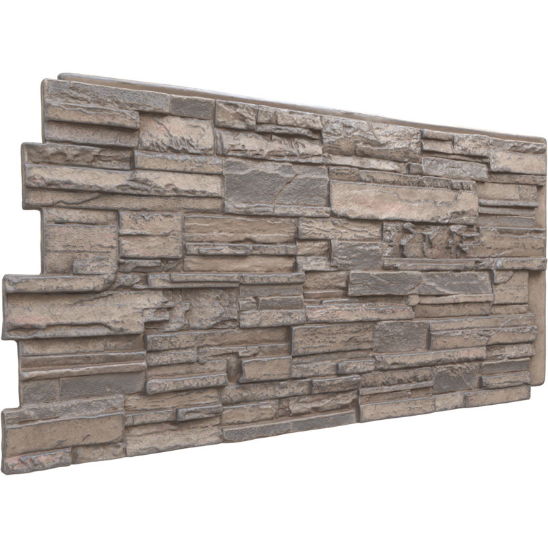 EverStone Cascade Faux Stone Panel, Boardwalk Bay