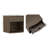 Clive 22" Mid-Century Modern 1-Drawer Nightstand in Walnut and Black-1689114441