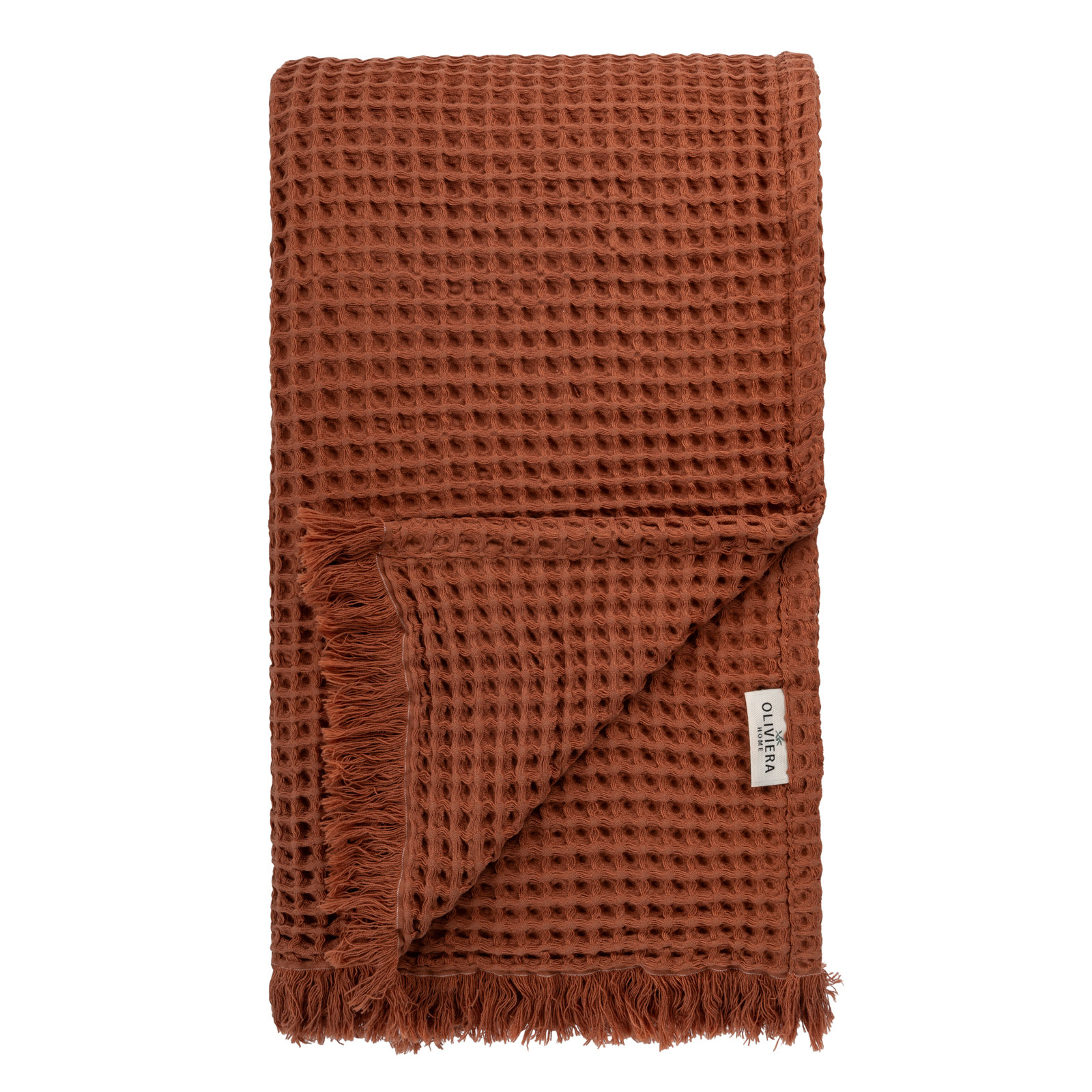 Turkish Cotton Coverlet Set, Brown - Queen