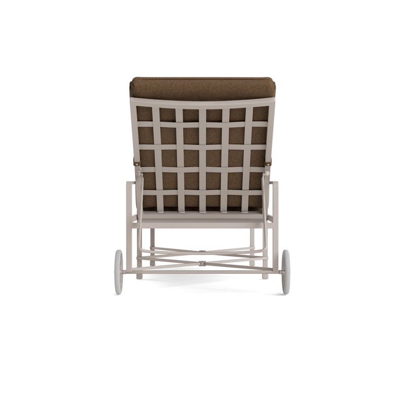 Venetian Outdoor Chaise Lounge, Fusion Moccasian, Dove Smooth