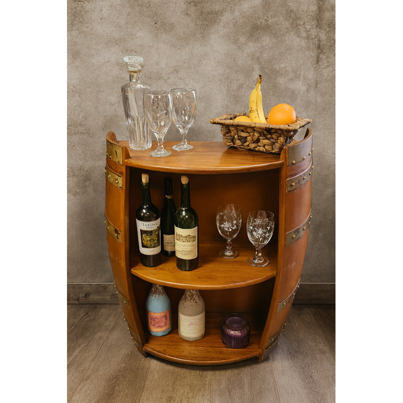 Tablette de baril de vin divisée, H 36 po x l 26 po x P 10 po