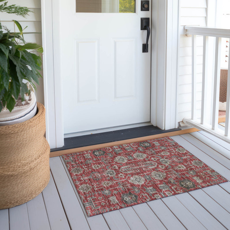 Tapis intérieur / extérieur Myda, Rectangle 1 pi 8 po x 2 pi 6 po