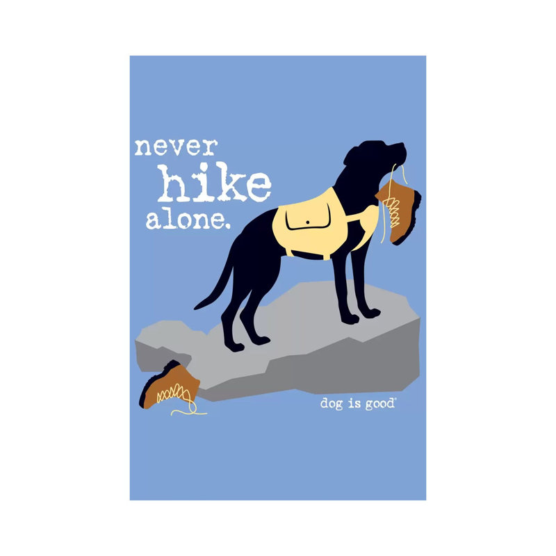 Never Hike Alone - Wrapped Canvas Gallery-Wrapped Canvas Giclée, 30.48 cm H x 45.72 cm W