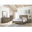 1pc Transitional 2-Drawer Nightstand with Metal Hardware Rustic Gray Finish Bedroom Furniture