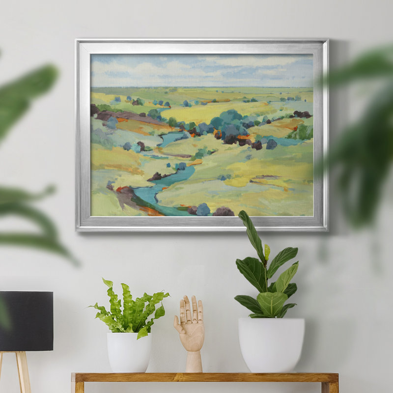 «Idyll Sweep», reproduction sur toile encadrée, Toile avec cadre argenté, H 22,5 po x l 30,5 po x P 1,5 po