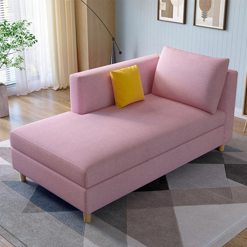 Natalynn Upholstered Chaise Lounge, Cotton Blend/Linen Blend Pink, Right Hand Facing