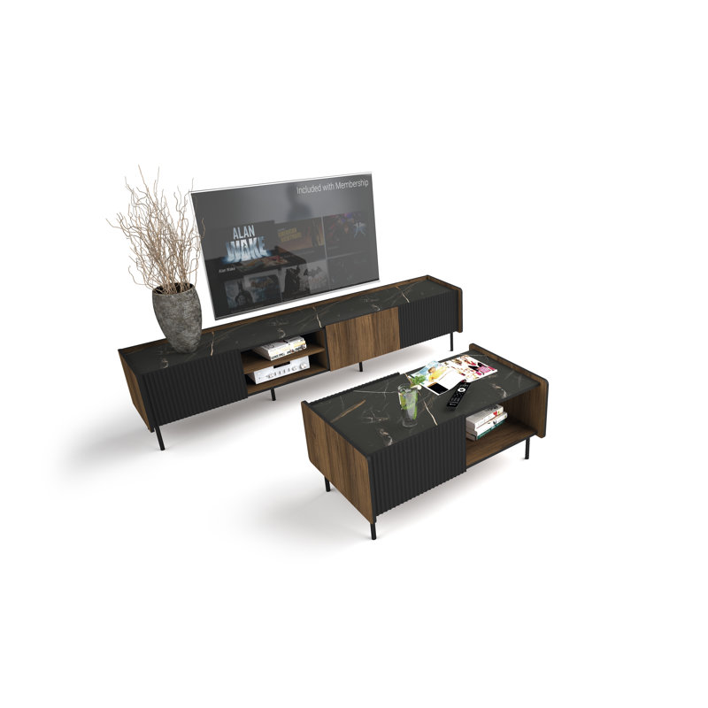 Laufer Unfinished TV Stand for TVs up to 85"