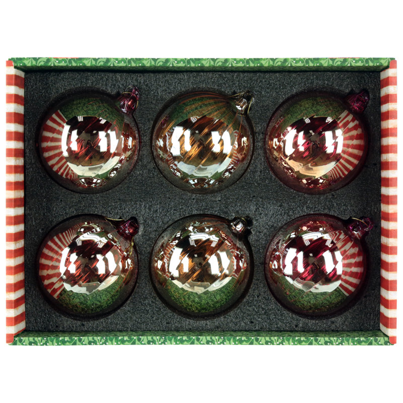 Festive Shimmer Ornament, 4 Inches