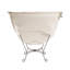 Chaise gonflable Scroll Puff Chaise Bella Ash avec cadre en titane-374386205