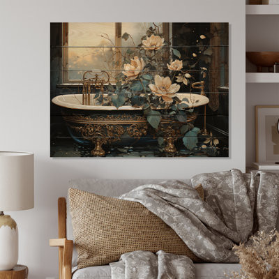 Baignoire en or II sur bois