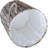 Tree Stump Shaped Laundry Basket – Natural Wood Color – Cotton Fabric Cylindrical Hamper With Rope Handles