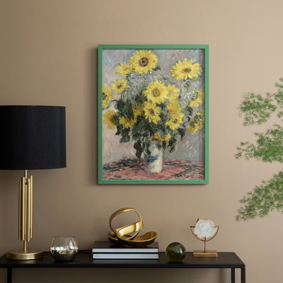 Vintage Floral Print CCXLI Framed Print - Solid Wood