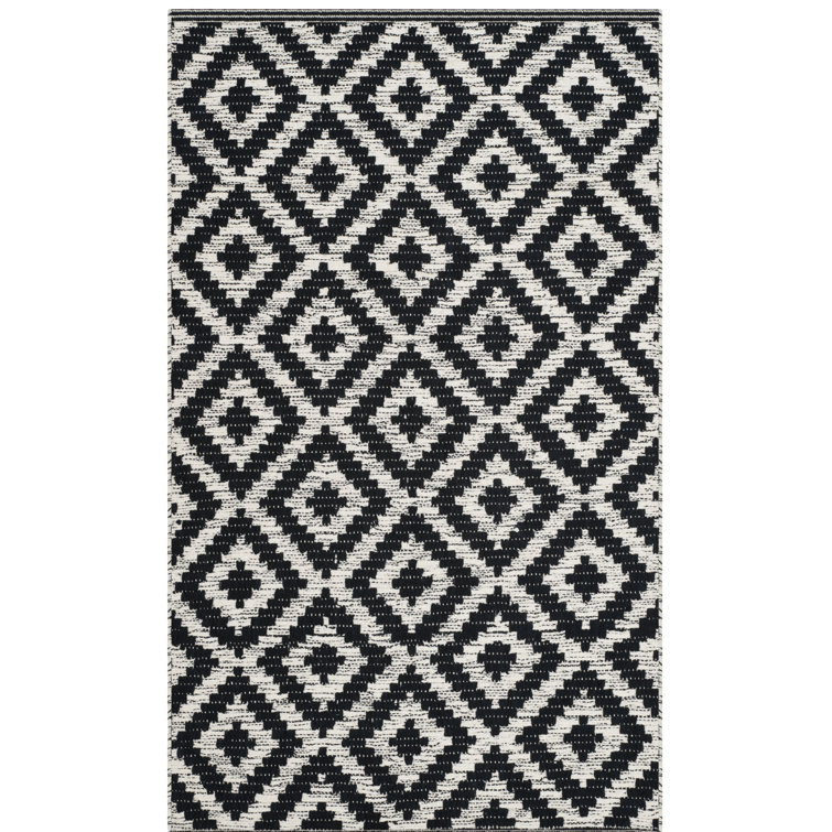 Harlow Hand Woven Cotton Geometric Rug