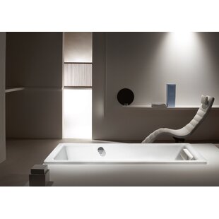 Puro 63'' x 27.6'' Drop-In Soaking Porcelain Enameled Steel Bathtub