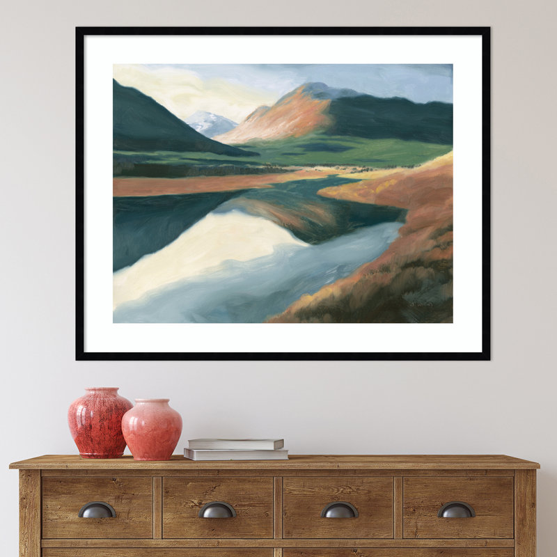 High North by James Wiens, Black, 33" H x 41" W x 1" D