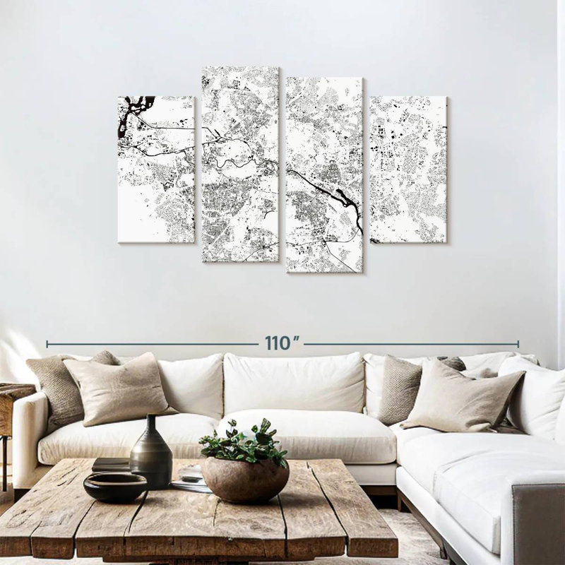 Aliaz Berlin Urban Map, 48" H x 75" W