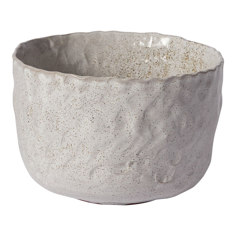 Pot de fleurs en céramique, H 5,5 po x l 8 po x P 8 po
