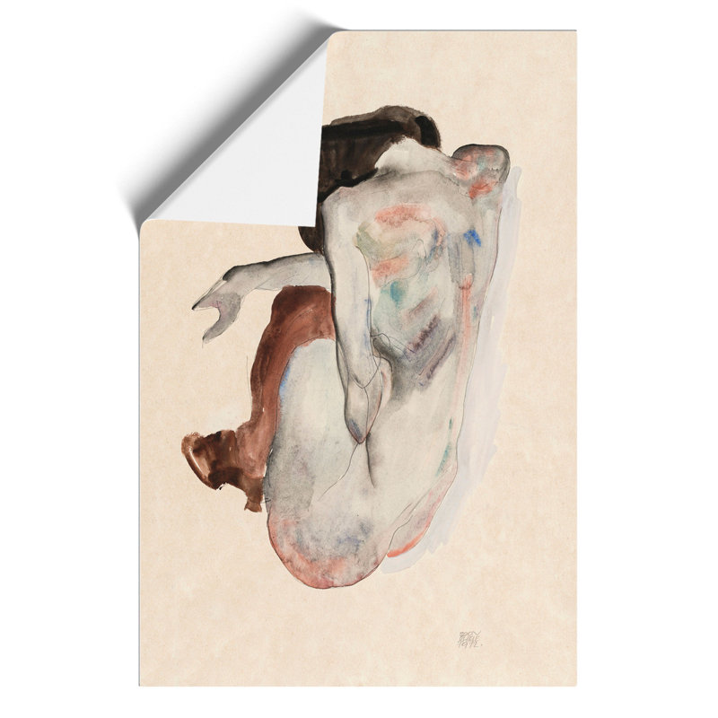 Portrait Of A Woman Vol.8 by Egon Schiele - No Frame Painting, 42cm H x 30cm W x 0.1cm D